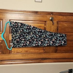 LOFT Julie floral print ankle pants